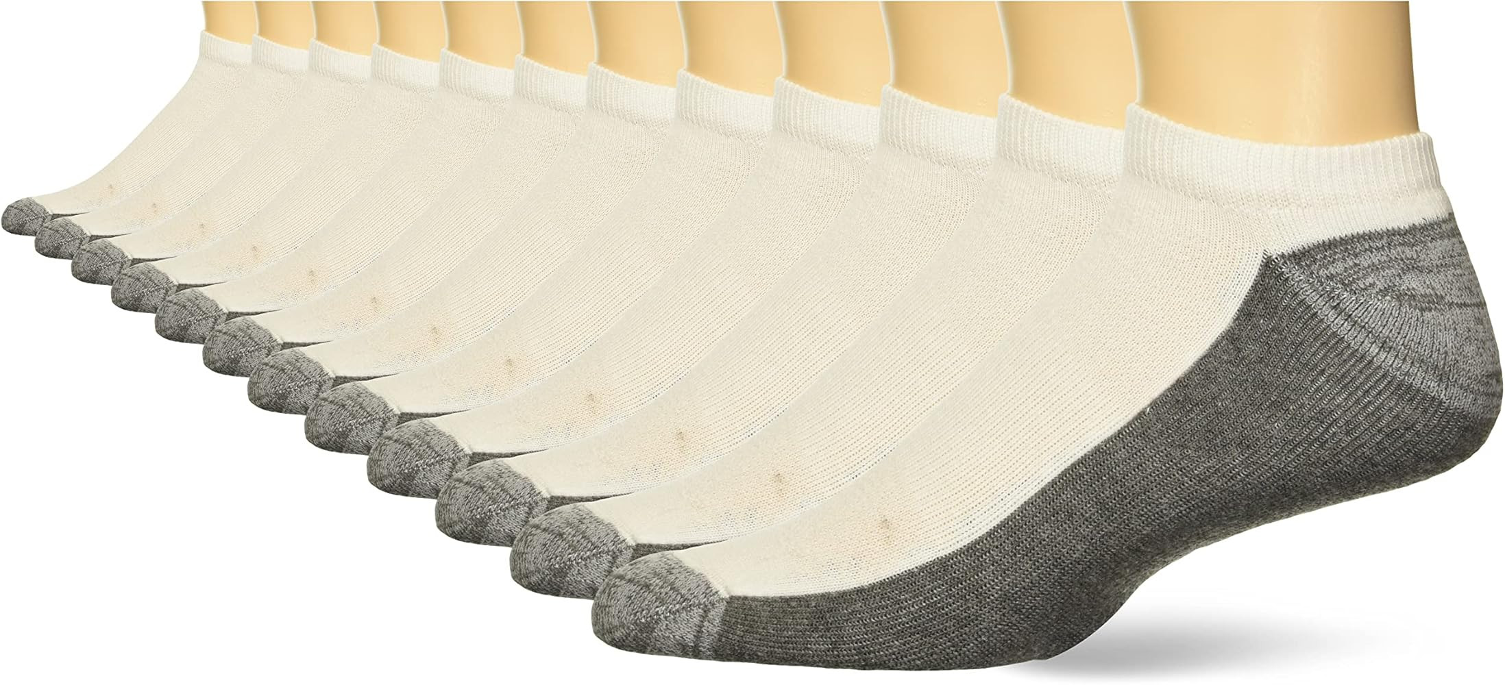 Hanes Men's Socks, X-Temp Cushioned No Show Socks, 12-Pack | Amazon (US)