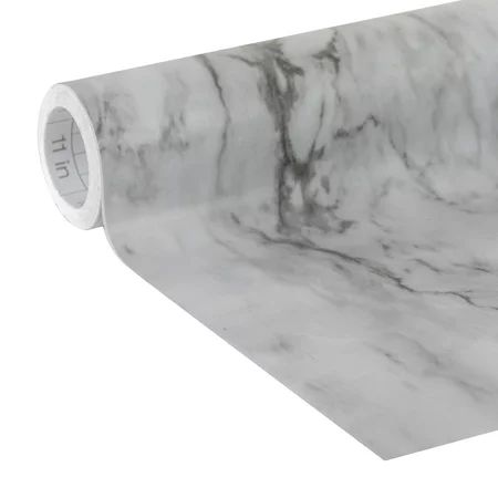 Easy Liner Brand 20 In. x 15 Ft. Adhesive Laminate Shelf Liner, Gray Marble | Walmart (US)