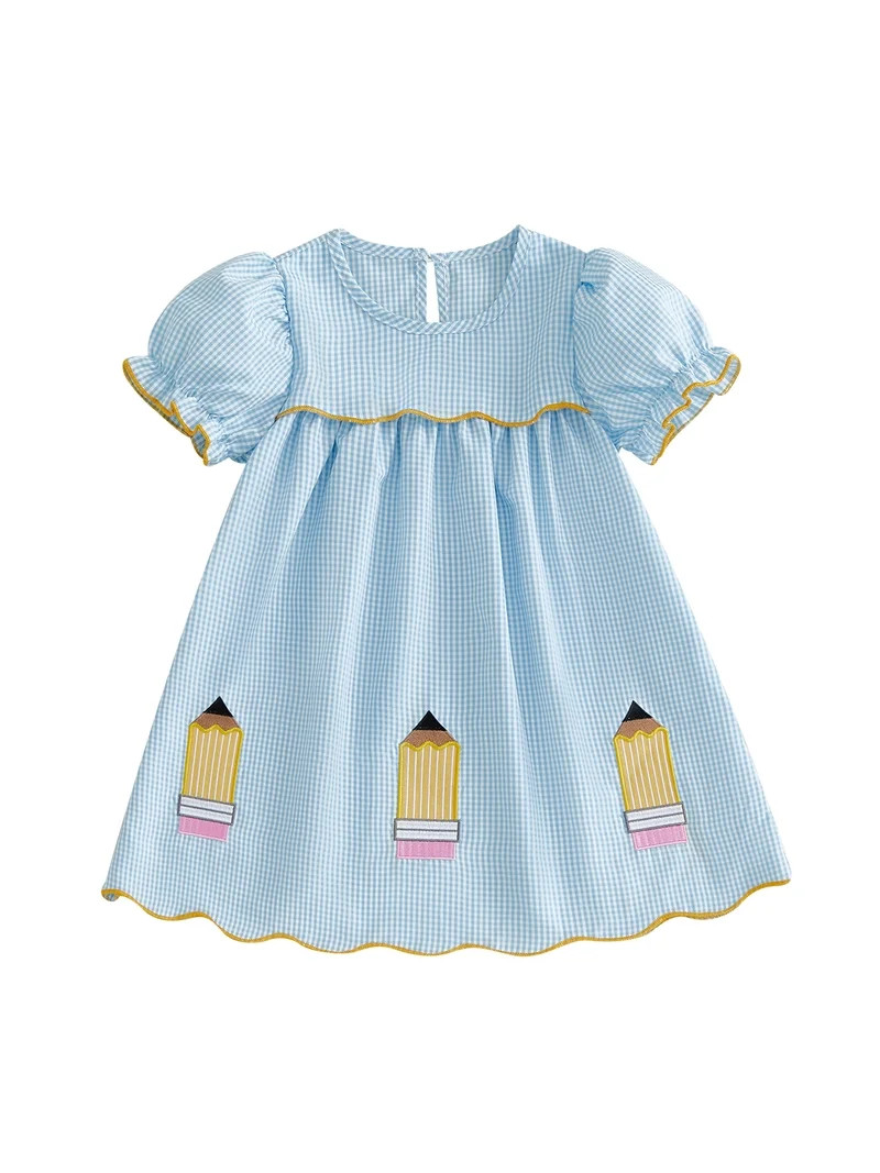 BemeyourBBs Toddler Baby Girls Back to School Dress Kindergarten Outfits Baby Girl First Day of S... | Walmart (US)