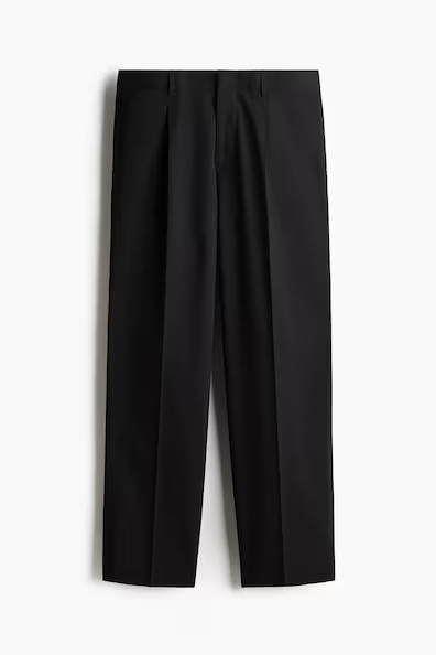 H & M - Relaxed-Fit Suit Pants - Black | H&M (US + CA)