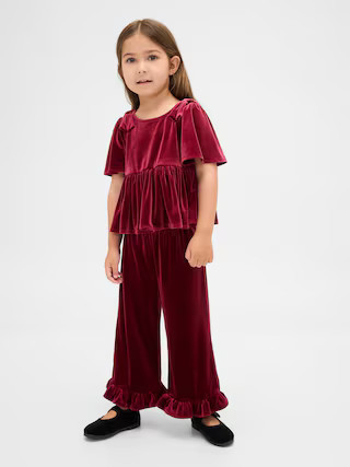 Baby & Toddler Velour Ruffle Outfit Set | Gap (US)