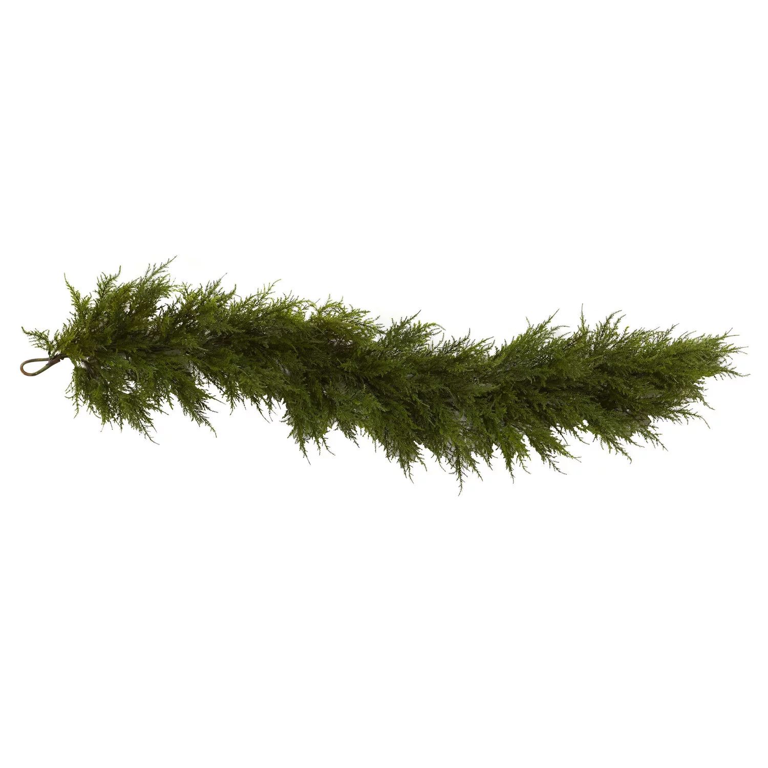 Nearly Natural 5' x 9" Cedar Artificial Christmas Garland, Unlit | Walmart (US)