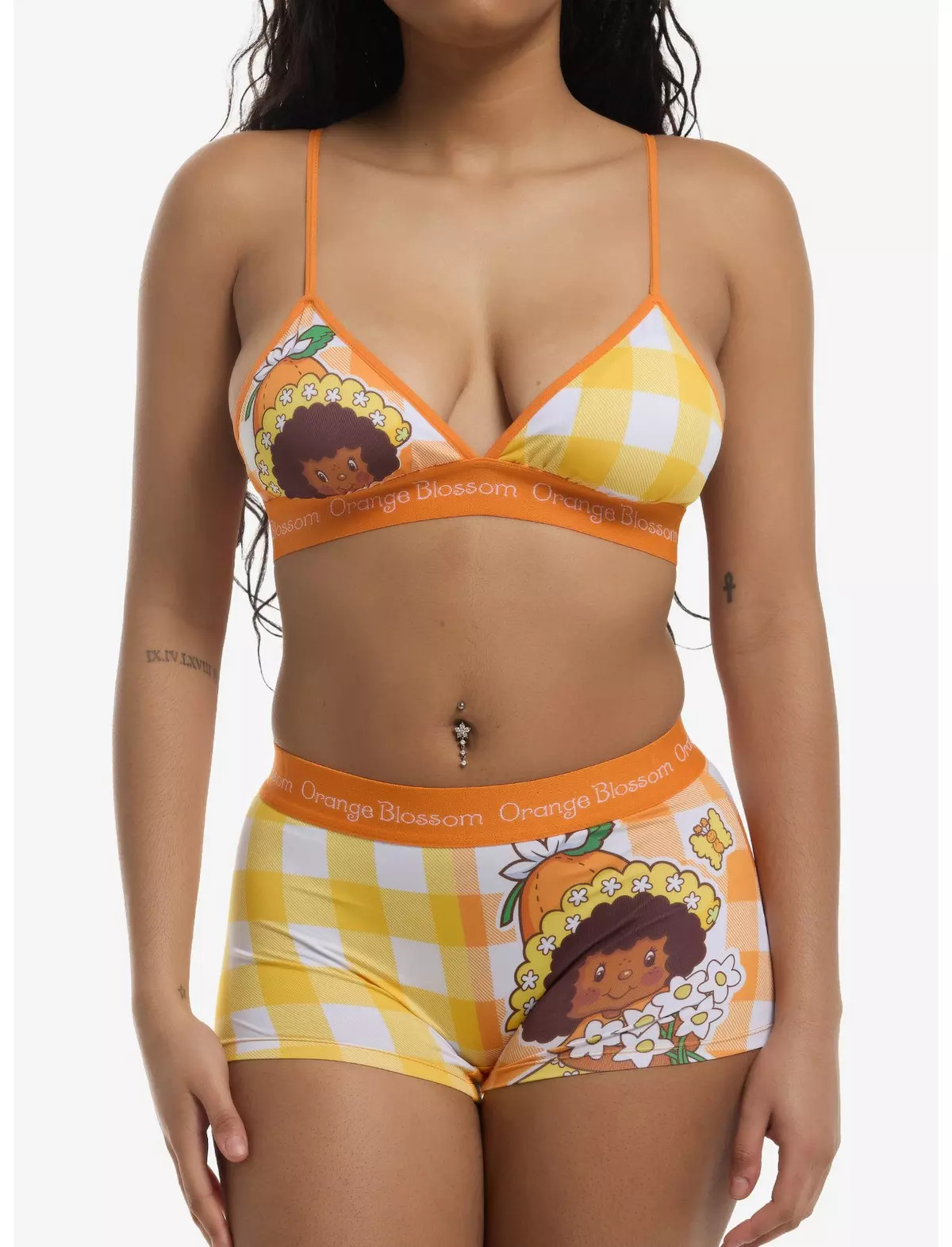 Strawberry Shortcake Orange Blossom Plaid Bra & Boyshort Panty Set | Hot Topic | Hot Topic