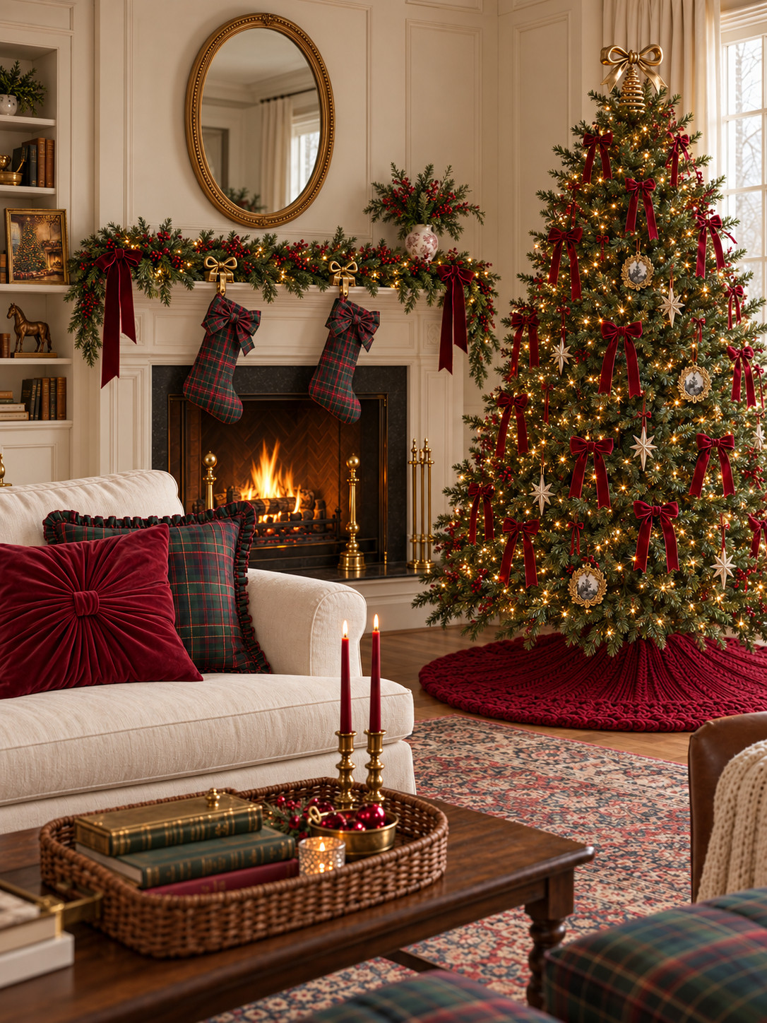 Too early to decorate for Christmas? Probably. Too early to look? Absolutely not 😅🎄 These Studio McGee Christmas finds at Target have me dreaming of a girly meets Ralph Lauren Christmas with plaid, velvet and bows in every room. The burgundy, brass, and framed artwork feel so classic and collected—giving Ralph Lauren Christmas on a Target budget. The bow pillow and toile vase arrangement are at the top of my list! ❤️ Shop the pieces below for a cozy, traditional Christmas. #ltkholiday 

 #LTKSeasonal #LTKHome