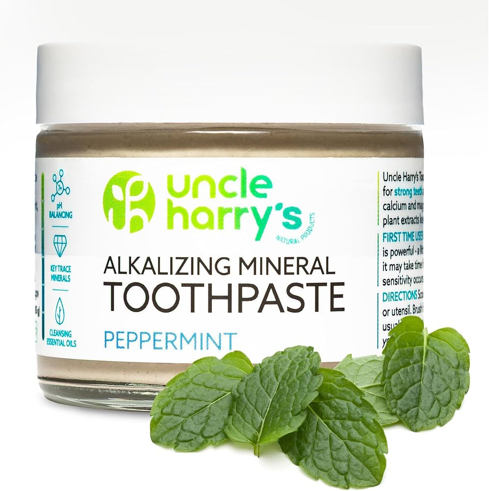 Uncle Harry's Peppermint Remineralizing Toothpaste | Natural Whitening Tooth Paste Freshens Breat... | Amazon (US)