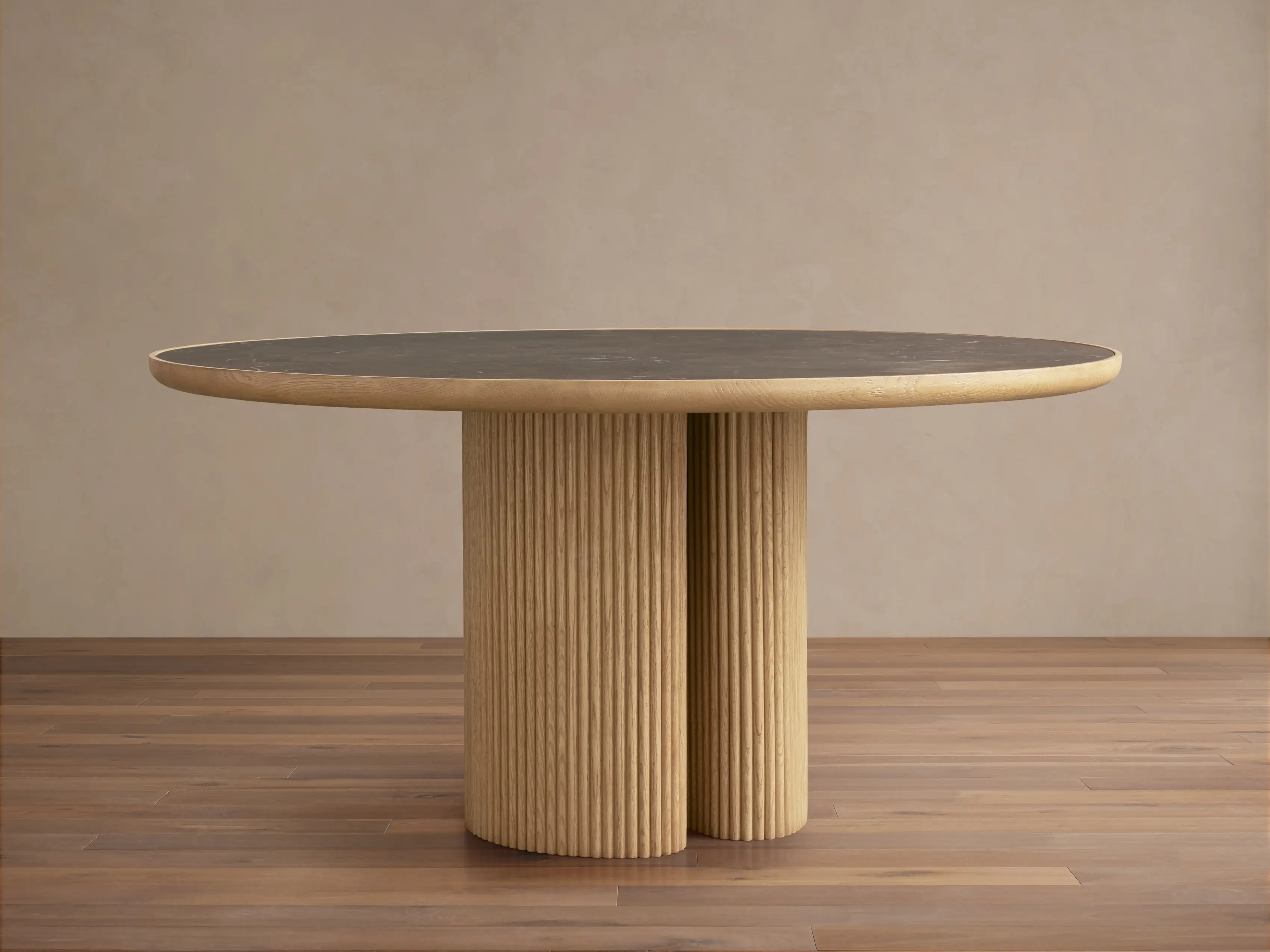 Astor Round Dining Table in Honey | Arhaus