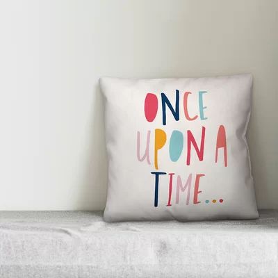 Olivera Once Upon a Time Throw Pillow Harriet Bee Color: Pink | Wayfair North America