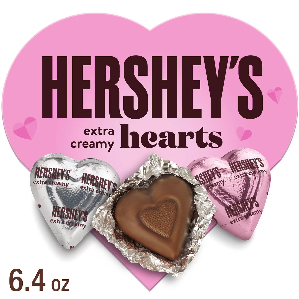 Hershey's Valentine's Day Milk Chocolate Hearts Candy Gift Box - 6.4oz | Target
