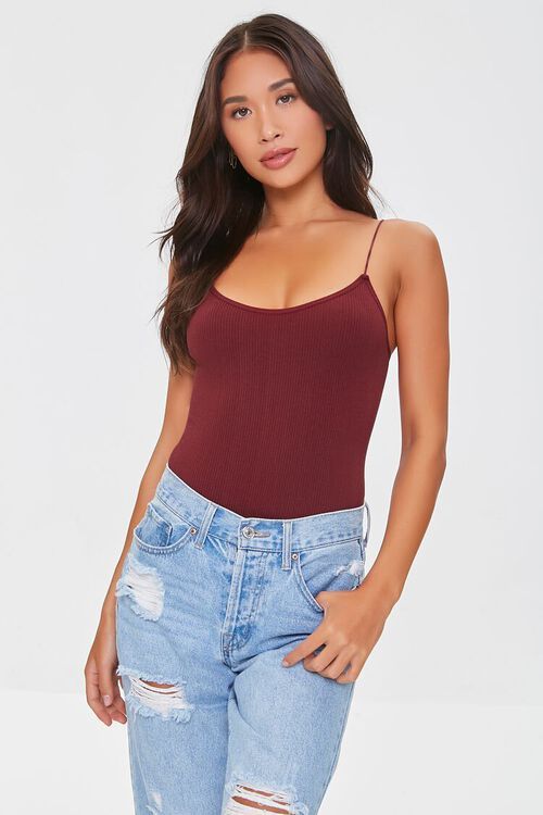 Ribbed Seamless Cami Bodysuit | Forever 21 (US)