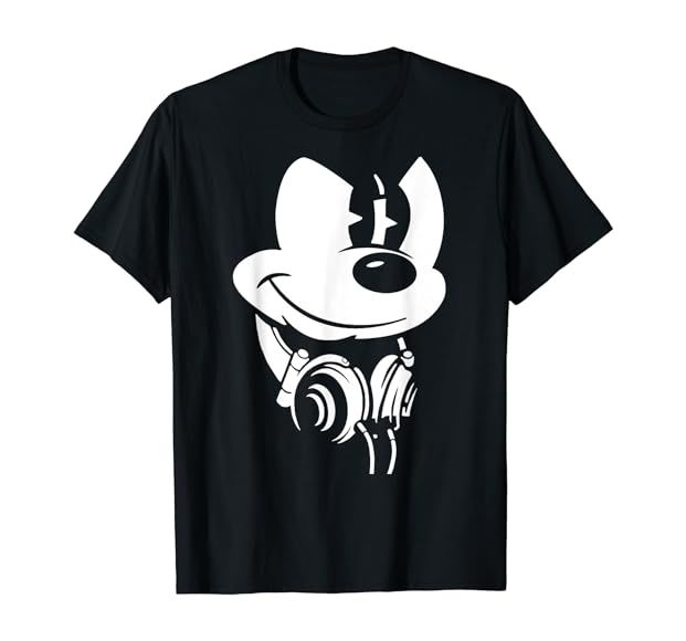 Disney Mickey Mouse Headphones T-Shirt | Amazon (US)