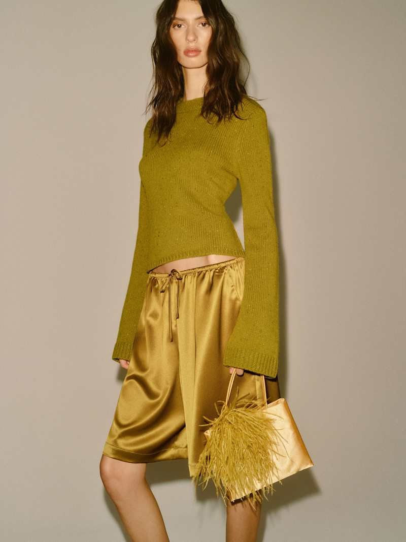 Reformation Ashley Regenerative Wool Crew Sweater Natural Small | Reformation (Global)