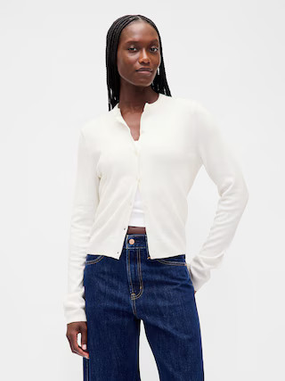 CashSoft Crop Cardigan | Gap (US)
