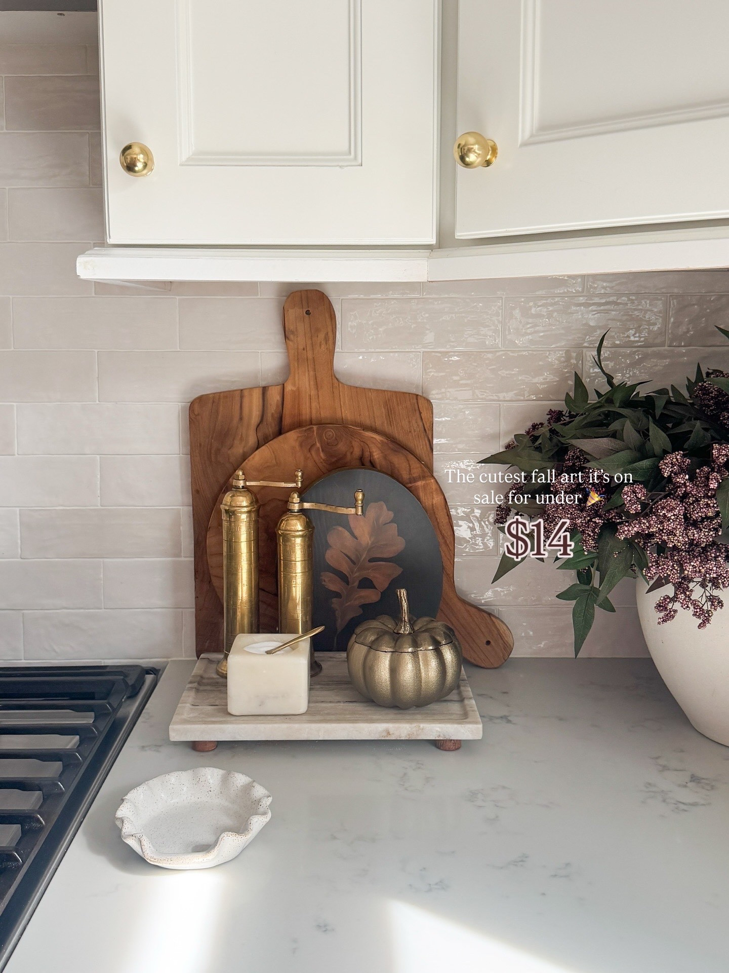 The cutest fall wall art — and it’s on sale for under $14.  🍂 Such an easy little piece to layer in with cutting boards and seasonal decor to make the kitchen feel cozy. 🤎

#FallHomeDecor #LTKHome #TargetFinds #KitchenStyling #AffordableHomeDecor #CozyHomeVibes
