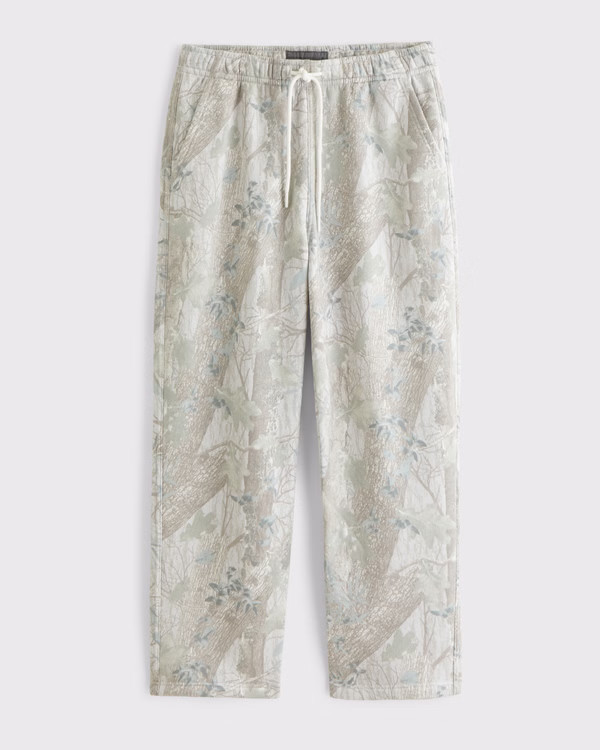 Men's Essential Straight Open-Hem Sweatpant | Men's Bottoms | Abercrombie.com | Abercrombie & Fitch (US)