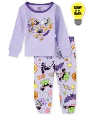 Baby And Toddler Girls Halloween Long Sleeve Candy Snug Fit Cotton Pajamas | The Children's Place... | The Children's Place