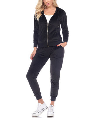 Women's Velour Tracksuit Loungewear 2pc Set | Macy's