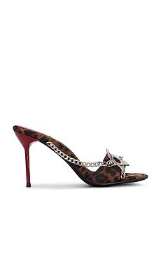 Jeffrey Campbell Soire-O Sandal in Tan Cheetah Satin Silver from Revolve.com | Revolve Clothing (Global)