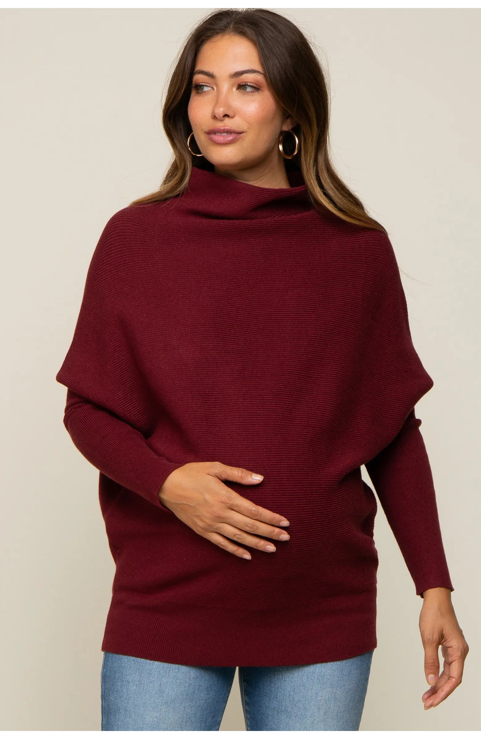 PinkBlush Funnel Neck Dolman Sleeve Sweater | Nordstrom | Nordstrom
