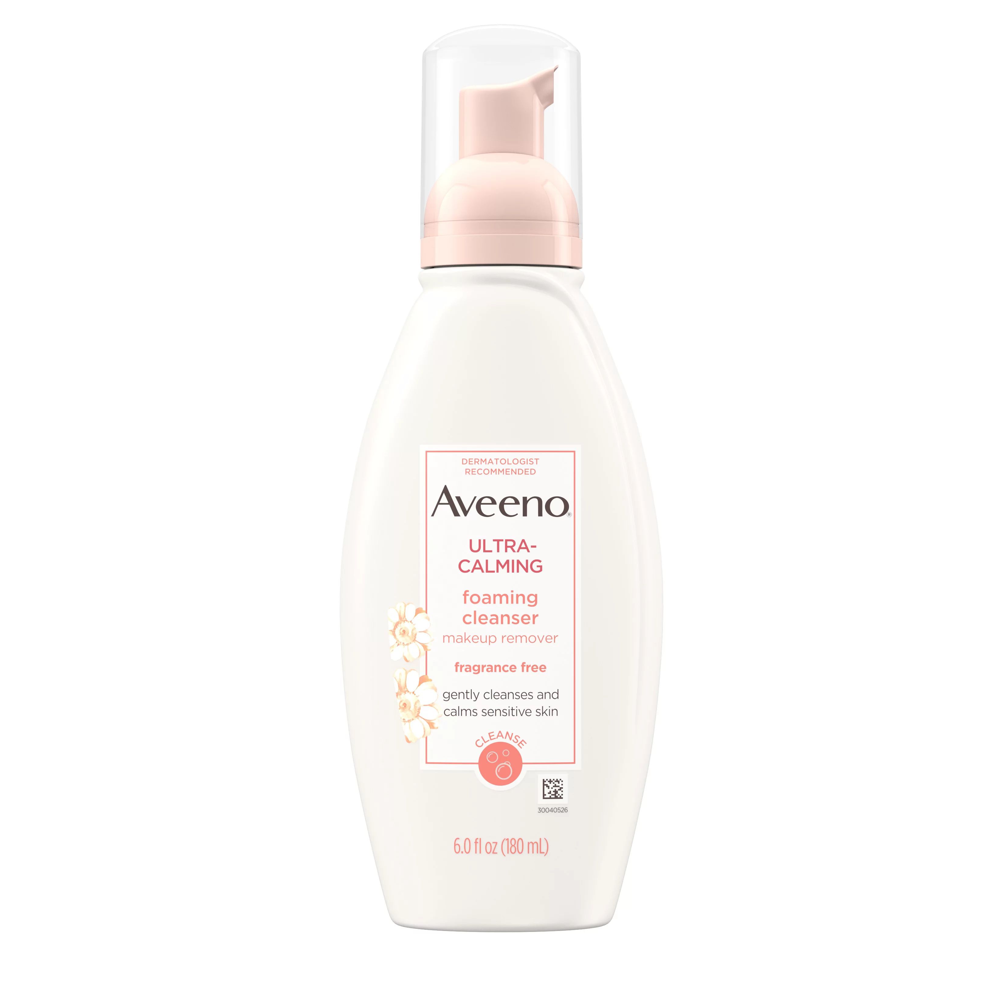 Aveeno Ultra-Calming Foaming Cleanser for Sensitive Skin, 6 fl. oz | Walmart (US)