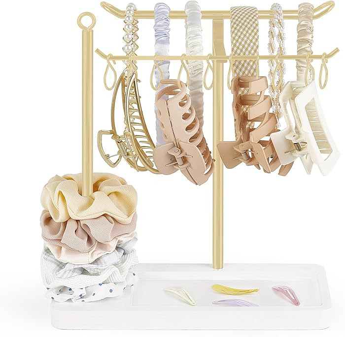 Dahey Headband Holder Multifunctional Hair Accessories Organizer Display Hairbands Claw Clips Scr... | Amazon (US)