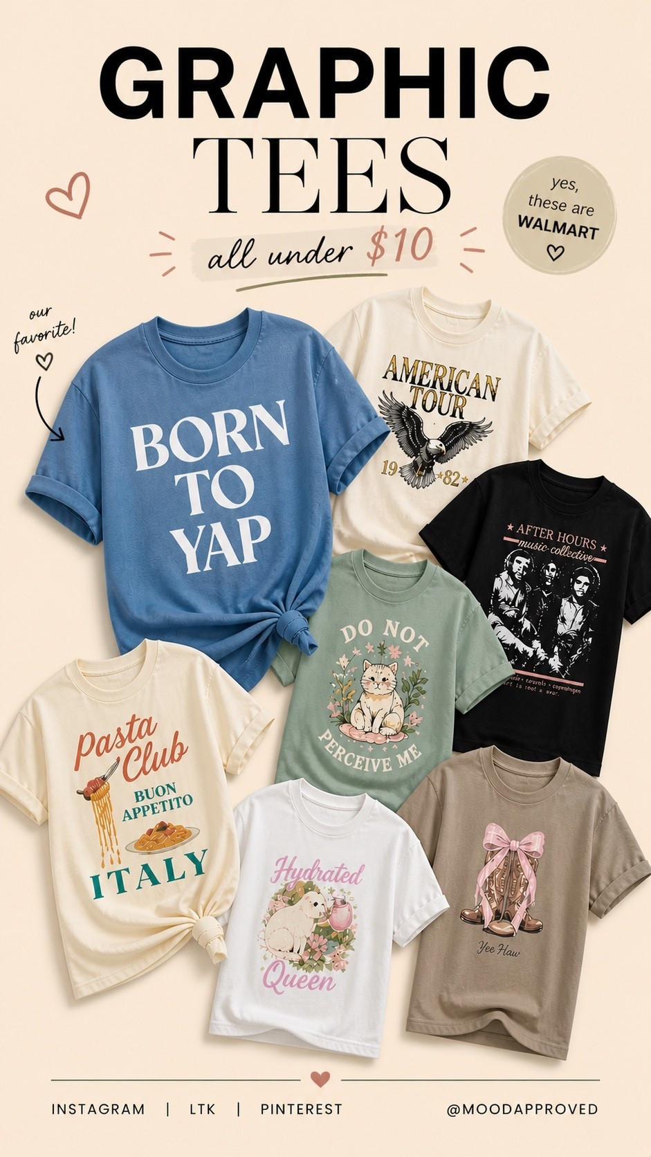 graphic tees walmart spring summer tops outfits 
