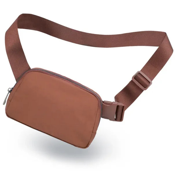 Boutique Everyday Belt Bag & Fanny Pack, Unisex Crossbody Bag, Waist Pack (Brown) | Walmart (US)