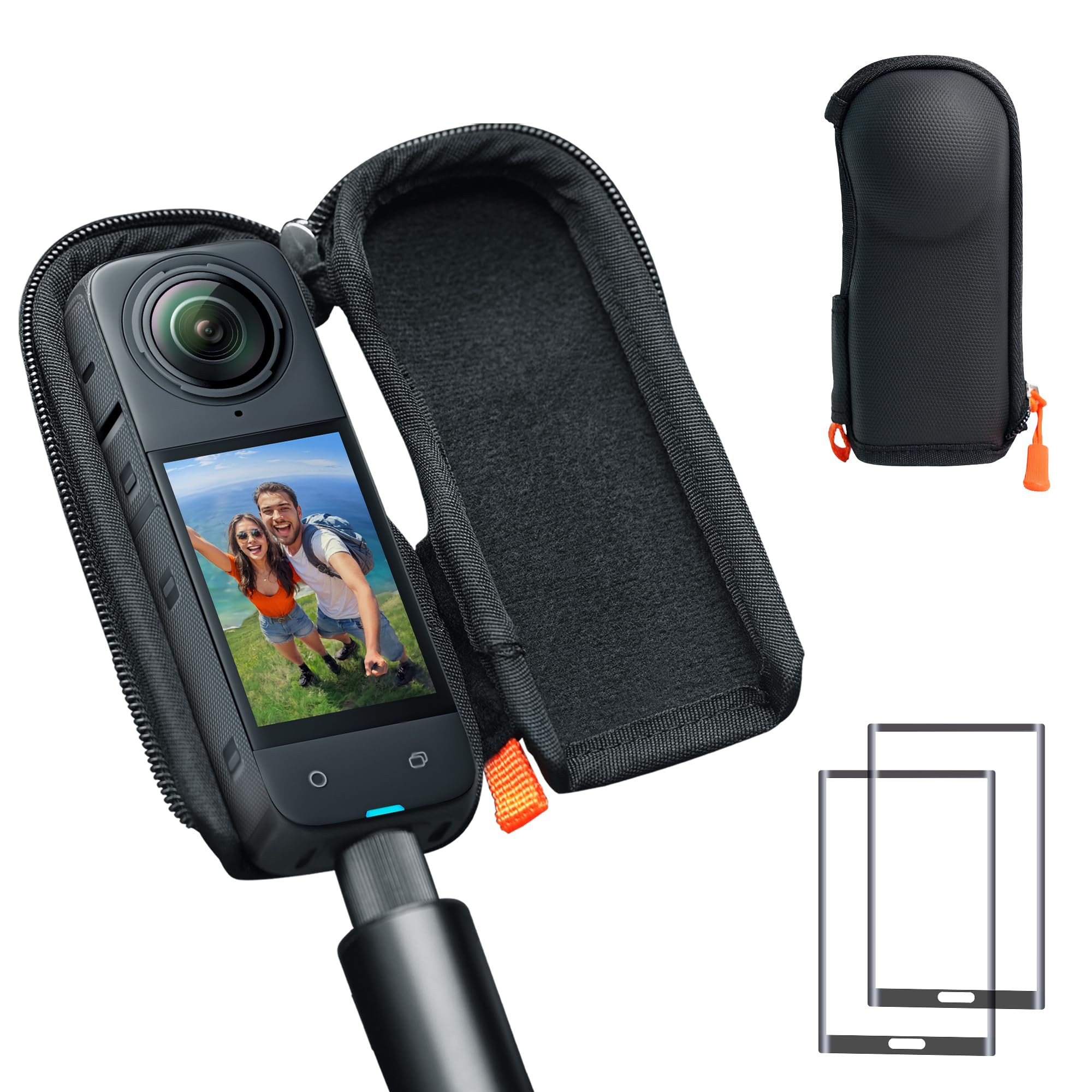 CYNOVA Case for Insta360 X4/X5 (for Original Lens Cap), Insta X5 Carrying Case with 2X Glass Scre... | Amazon (US)