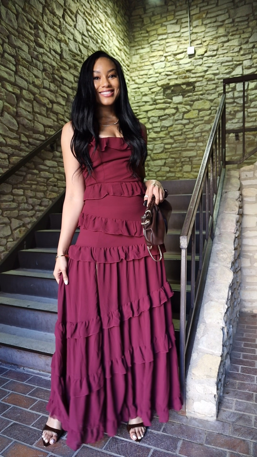 One of my favorite burgundy tiered maxi dresses perfect for wedding guest or other formal occasion, bring on the ruffles! Size small, could have gone with XS true to size 🤍

Lulus @Lulus classy split romantic feminine flattering square neck fall dress evening trendy wine

#LTKWedding