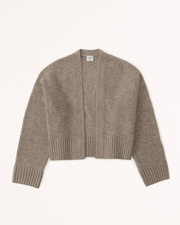 Loop Stitch Non-Closure Cardigan | Abercrombie & Fitch (US)