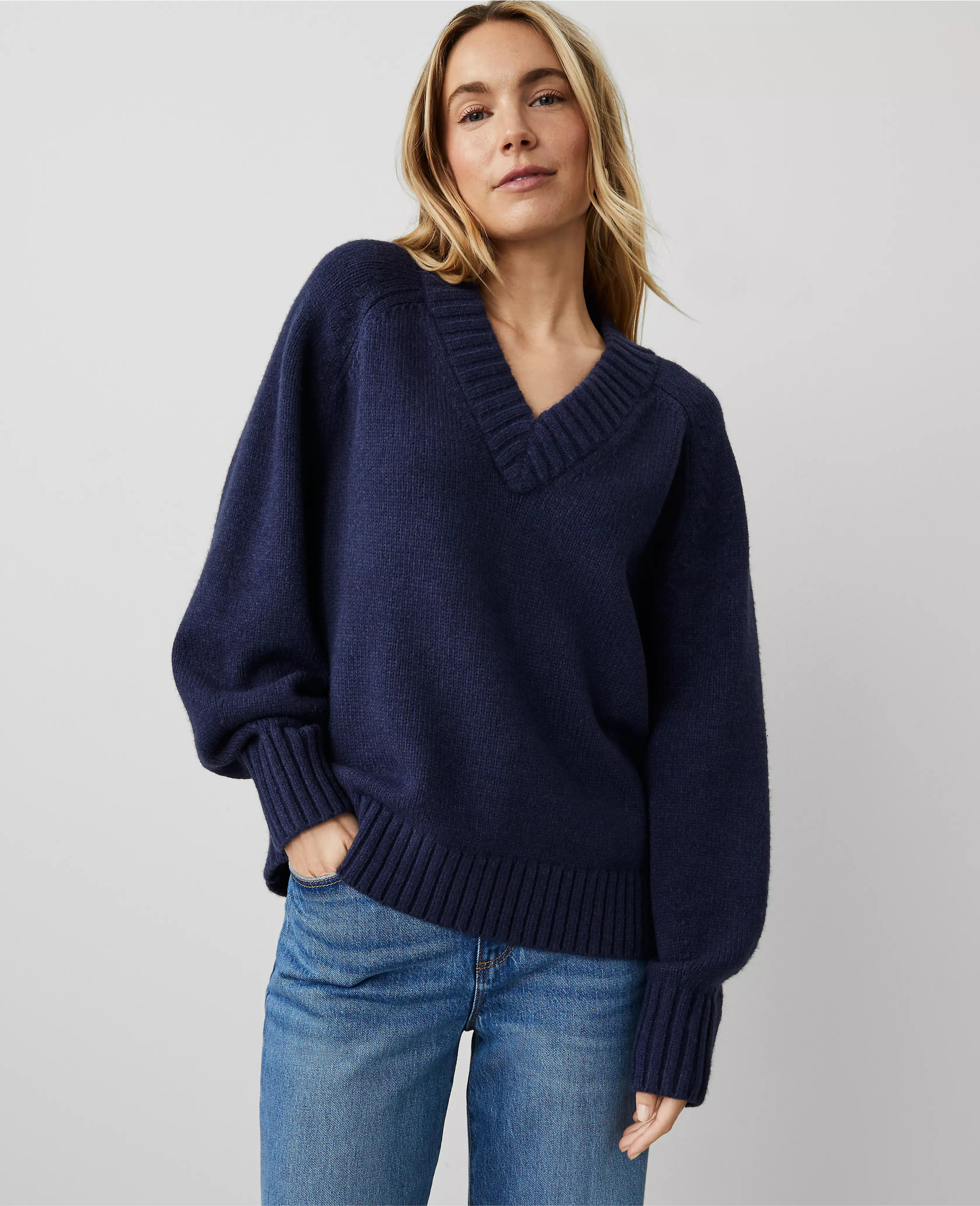 V-Neck Sweater | Ann Taylor (US)