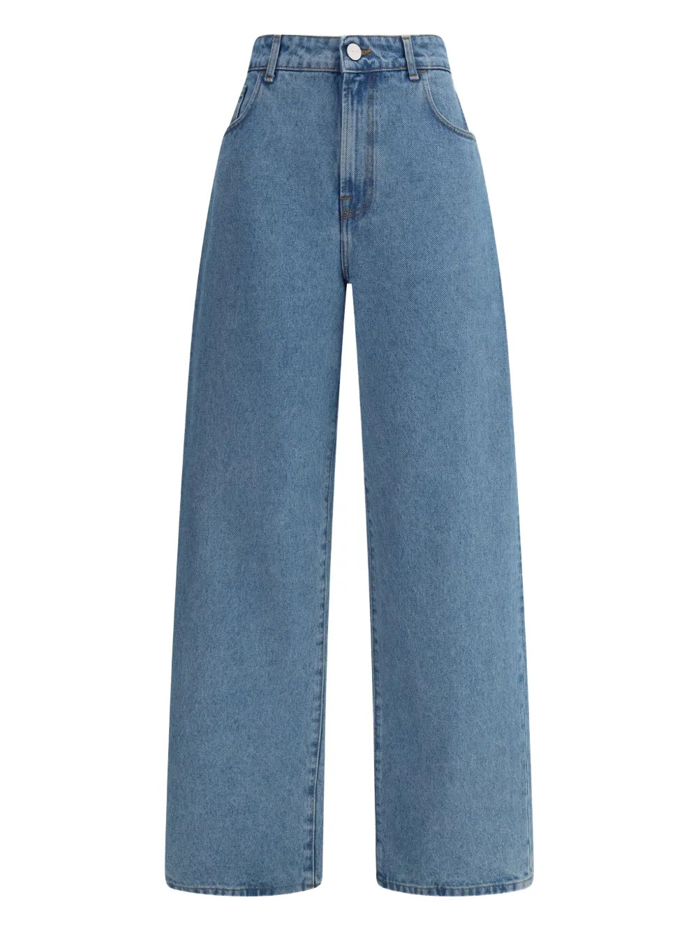 Róhe five-pocket Baggy Jeans | Blue | FARFETCH | Farfetch Global