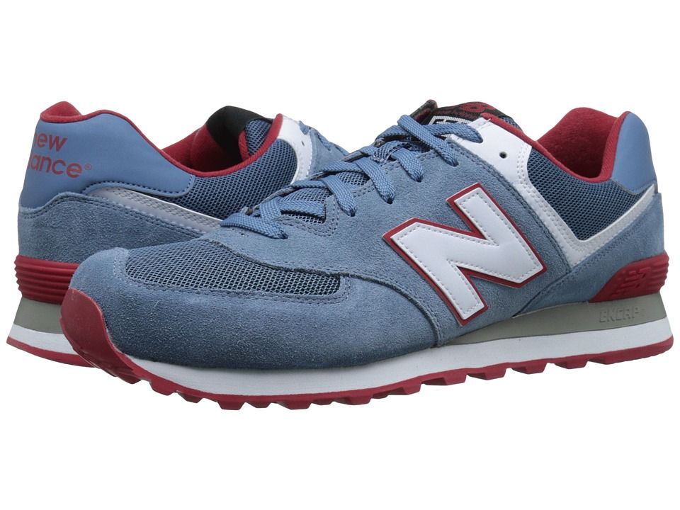 New Balance Classics - ML574 - Core Plus Collection (Chambray/Suede/Mesh) Men's Classic Shoes | Zappos