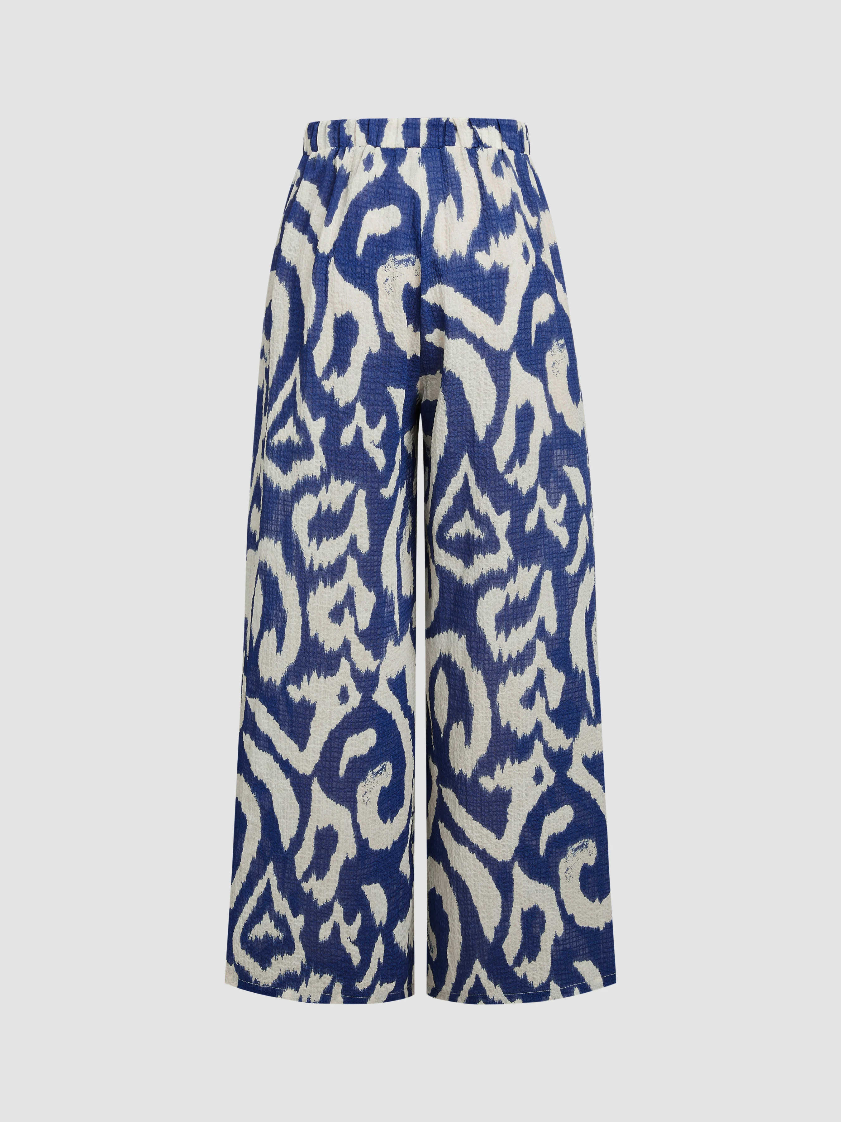 Boho Woven Pull-On Vacation Pants  For Vacation | Cider