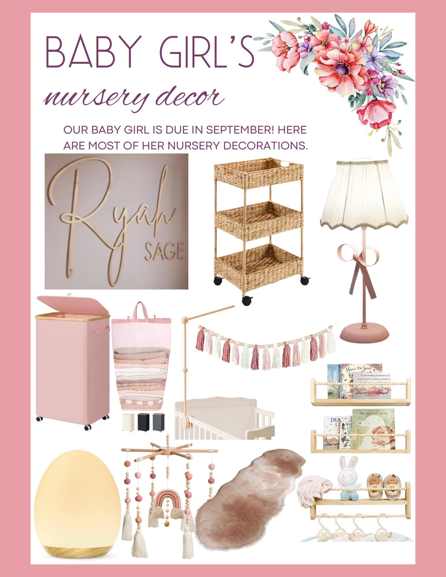 Baby girl nursery decor

#LTKBump #LTKBaby #LTKmomlife