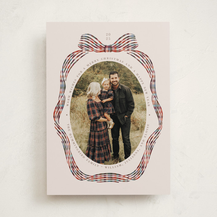 "Angelina" - Customizable Holiday Photo Cards in Red by Pati Cascino. | Minted