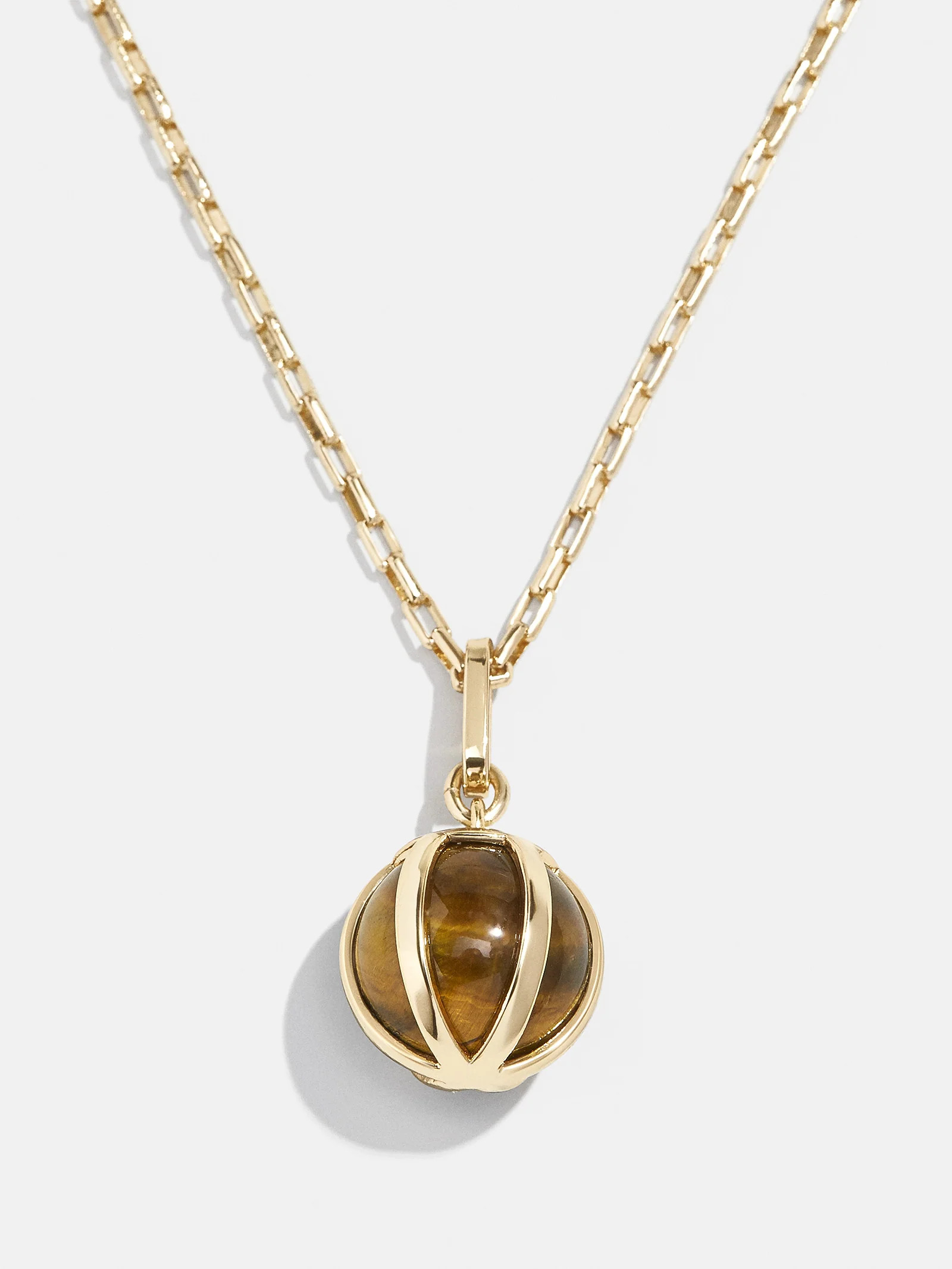 Semi Precious Orb Necklace - Tiger's Eye | BaubleBar (US)
