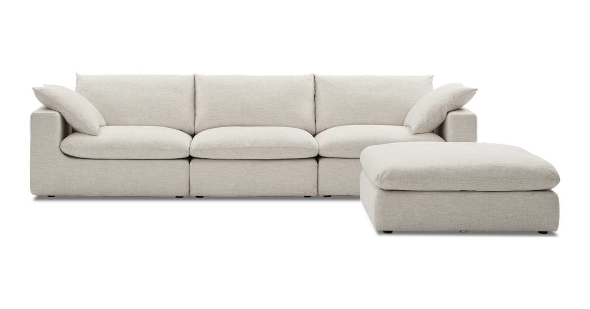 Dawson Extended Sofa with Ottoman | Castlery US | Castlery US