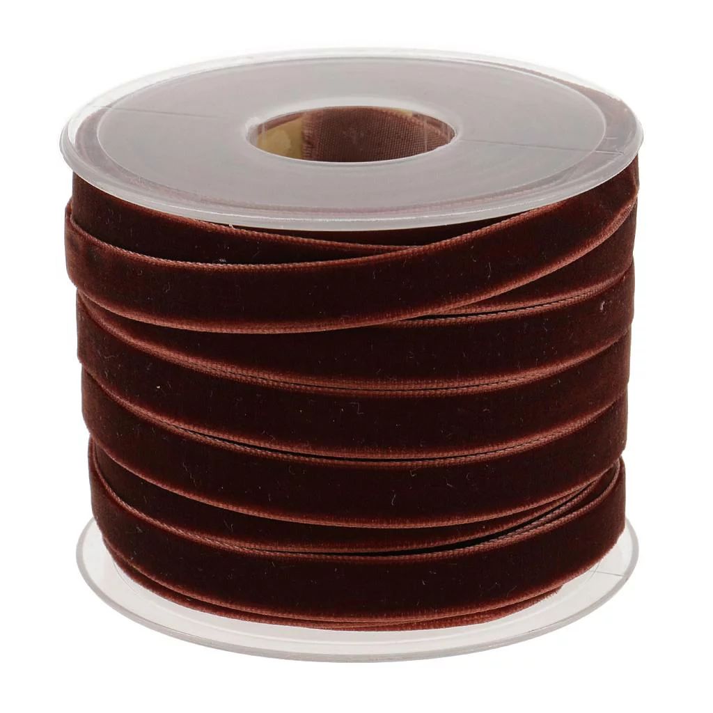 20 Yards Velvet Ribbon Spool Available in Many Colors 0.4inch Wide Decorate Ribbon for Wrapping H... | Walmart (US)