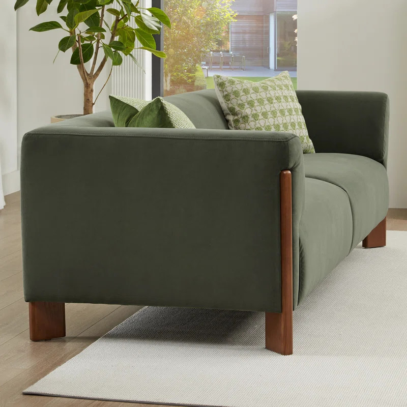 Wanetta 88'' Upholstered Sofa With Solid Wood Leg | Wayfair North America