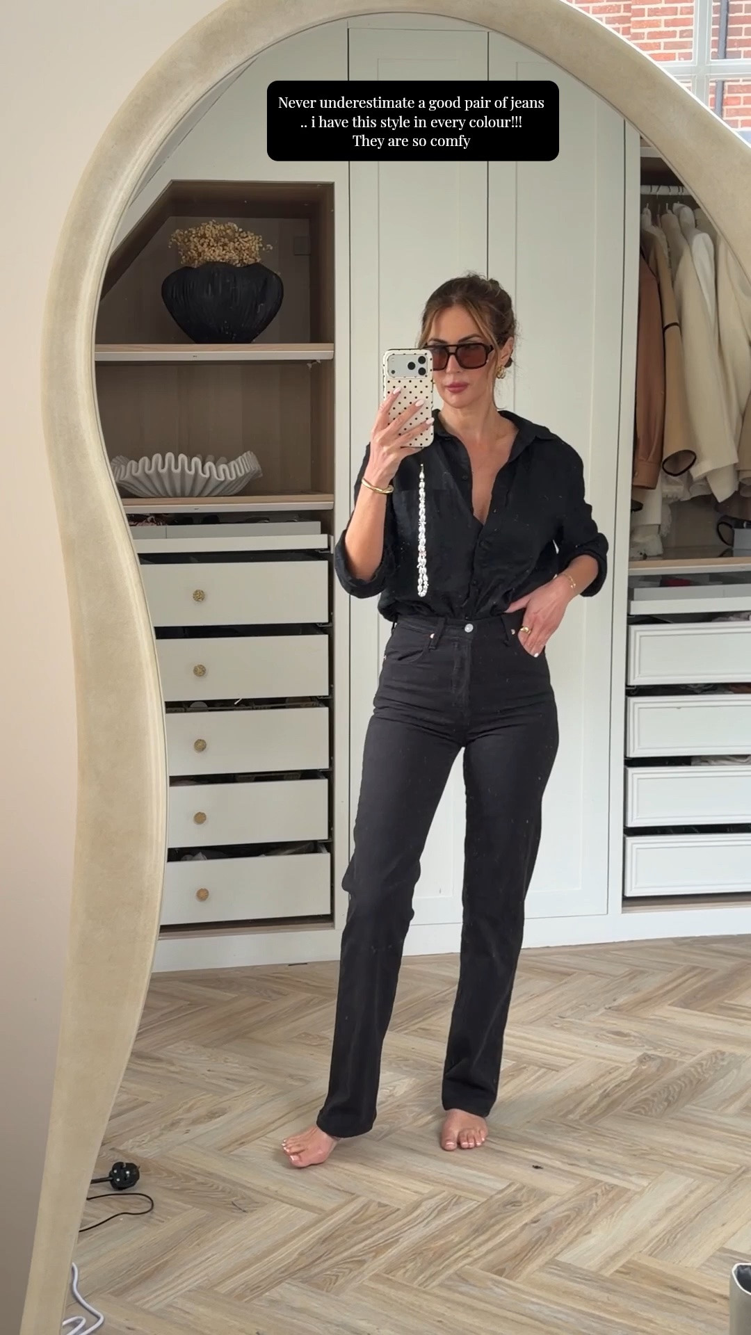 Never underestimate a good pair of jeans!
I have this style in every colour they are so comfy and flattering,you can’t beat an old black outfit!
I’m wearing size 25

#LTKuk #LTKspring