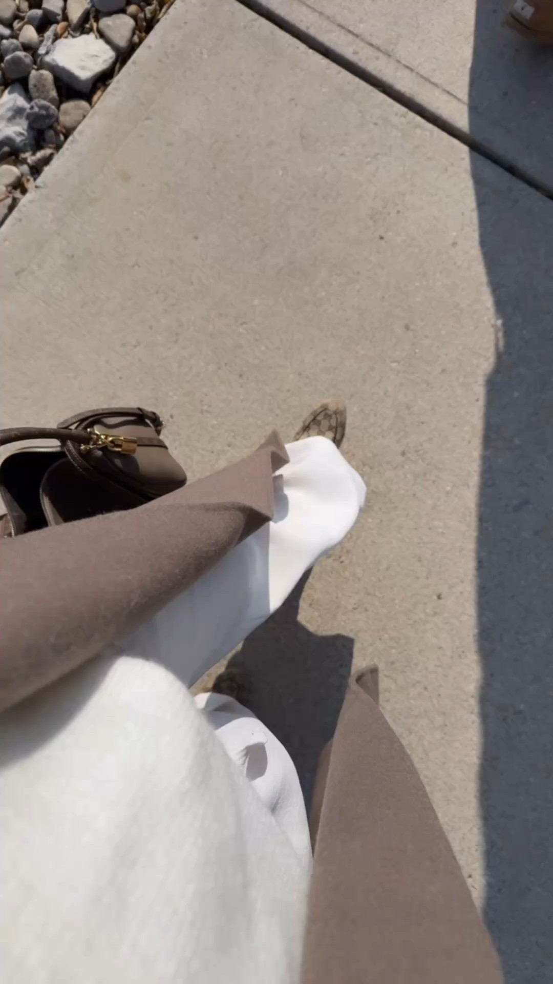 Absolutely love my church outfit today 🤩🤍 XS sweater / XS short pants (that don’t wrinkle!) / XS coat / mules are true to size and very comfortable 

#LTKootd #LTKHoliday #LTKPetite