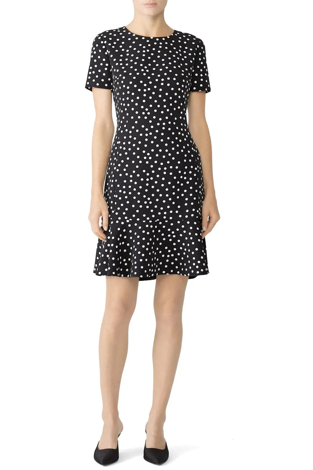 Slate & Willow Black Polka Dot Dress | Rent The Runway
