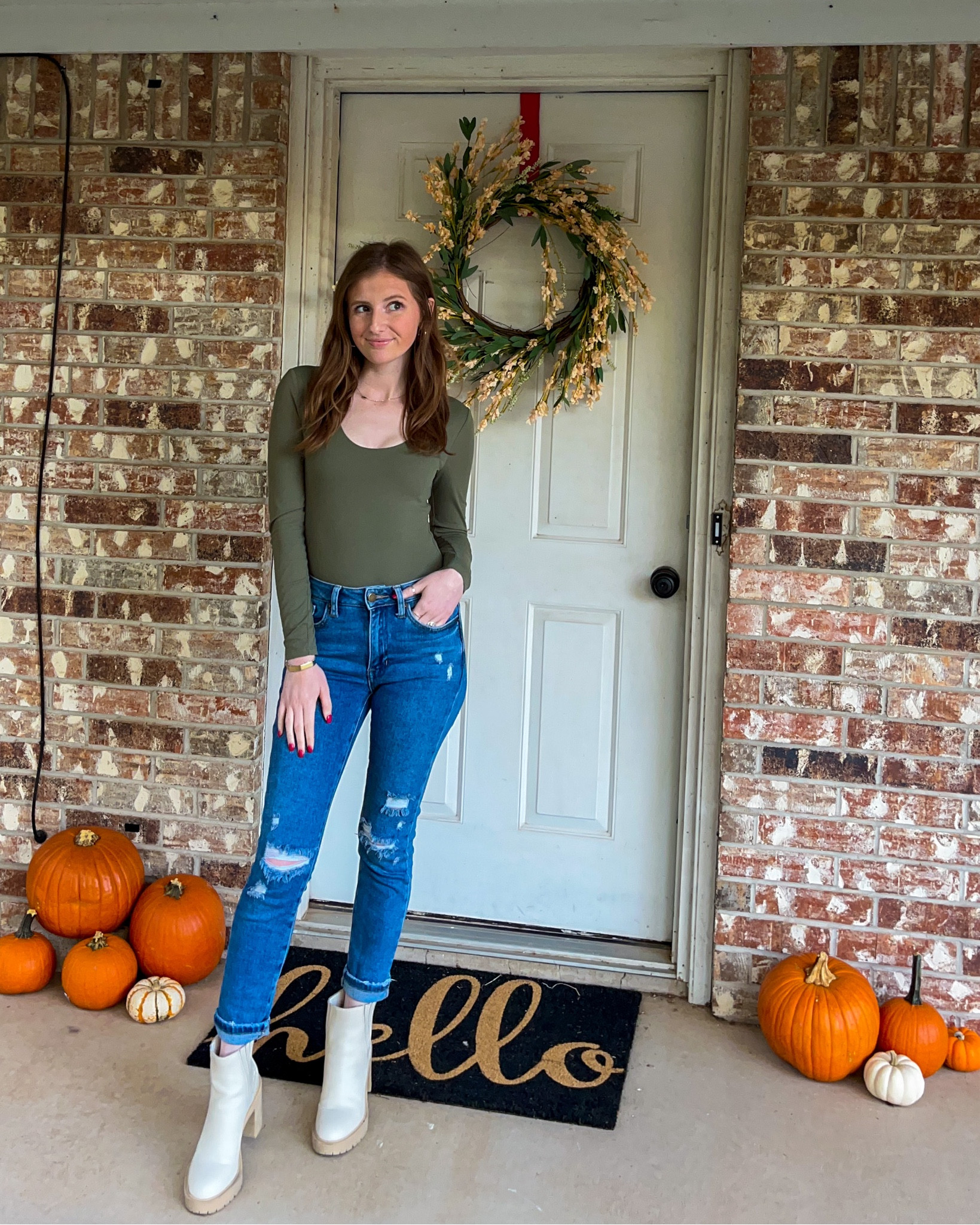 Saturday look 

Love this Nuuds bodysuit and I’m so happy it’s finally cool enough to wear it. I’m wearing an XS. One thing I love about Nuuds is that they come in sizes XS-XXXL. I tagged the one I’m wearing plus the other styles. My boots are on sale and they’re so comfy, an added bonus is they’re water proof! 

fall fashion, fall style, fall bodysuit, booties, dolce vita, nuuds, ootd 

#LTKshoecrush #LTKsalealert