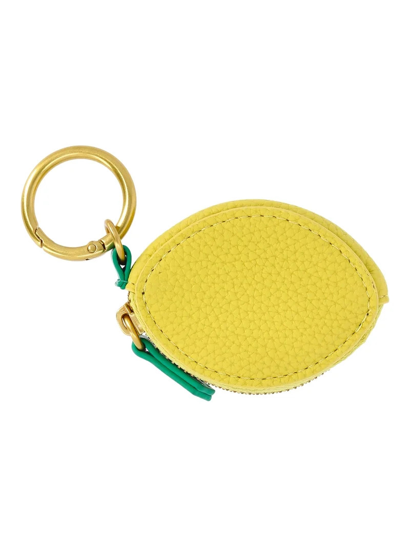 Free Assembly Women's Lemon Coin Pouch Handbag Charm with Gold O-ring | Walmart (US)