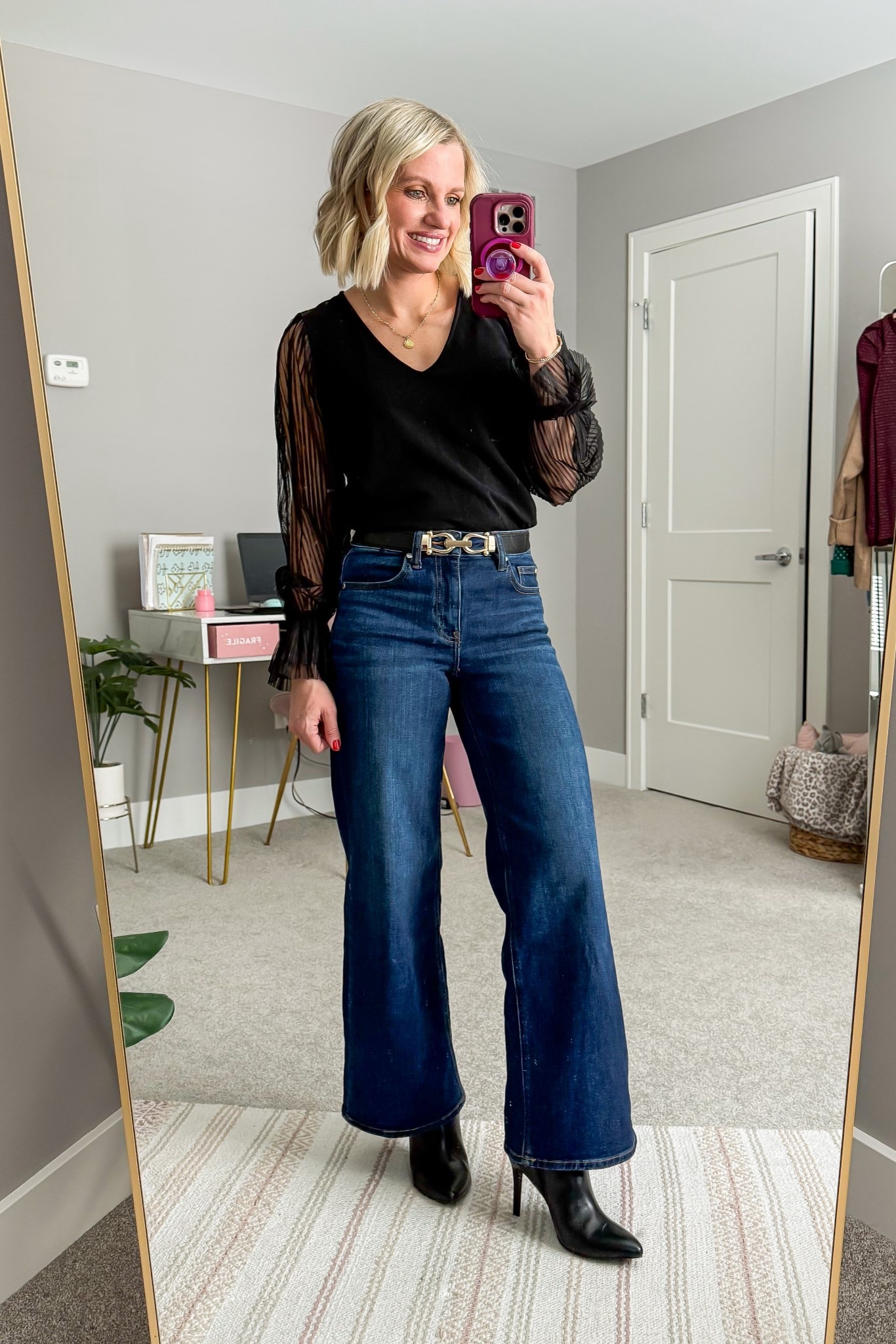 New Years Eves outfit idea! 
Top- xxsmall
Jeans- 25/28” inseam

#LTKFindsUnder100 #LTKHoliday #LTKPetite