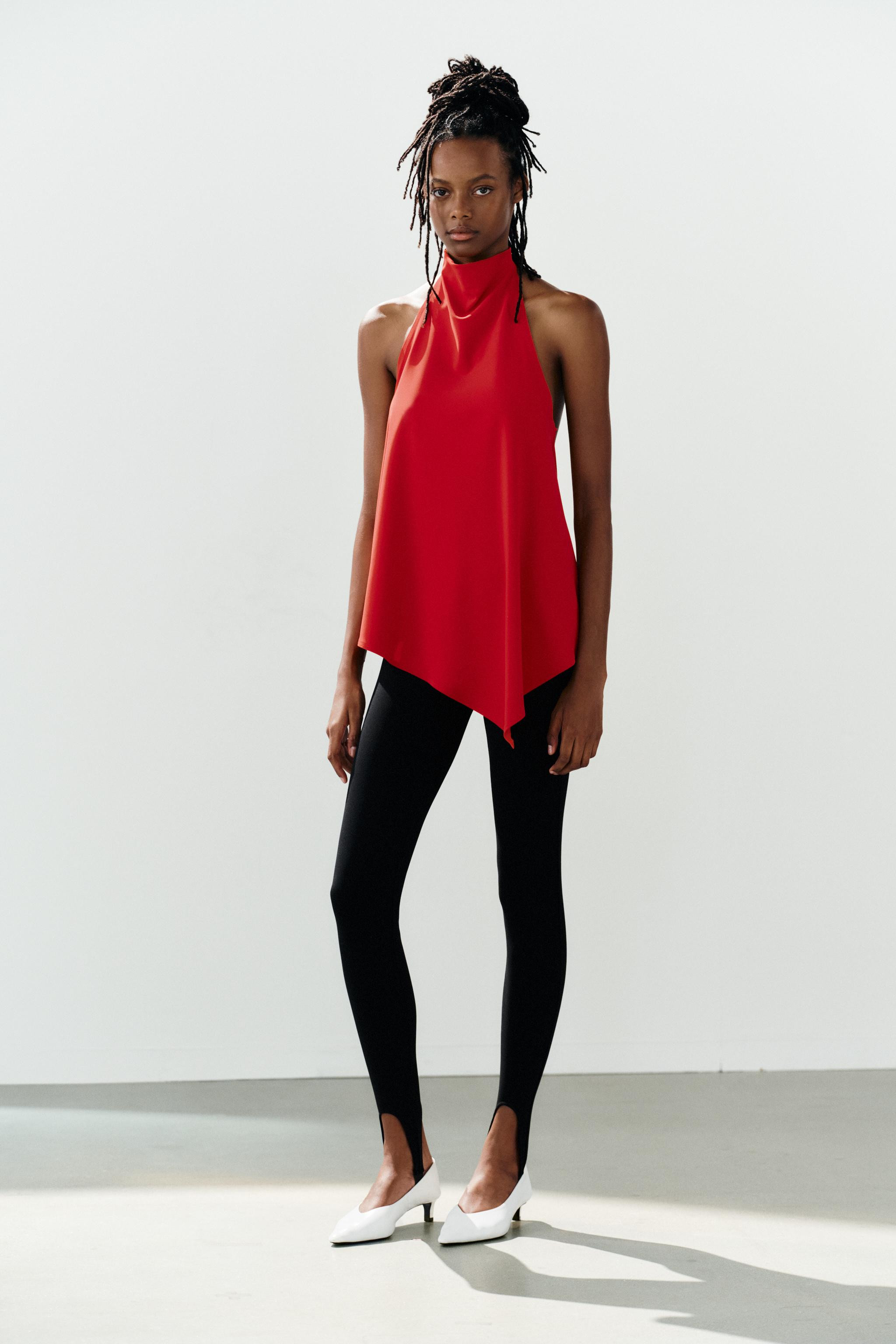 ASYMMETRIC HALTER TOP | Zara US
