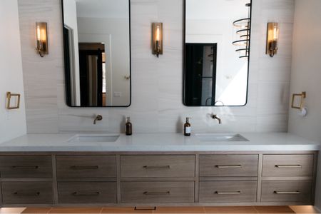 The floating vanity in our primary bathroom is custom so I am linking some similar options.

#LTKHome #LTKStyleTip