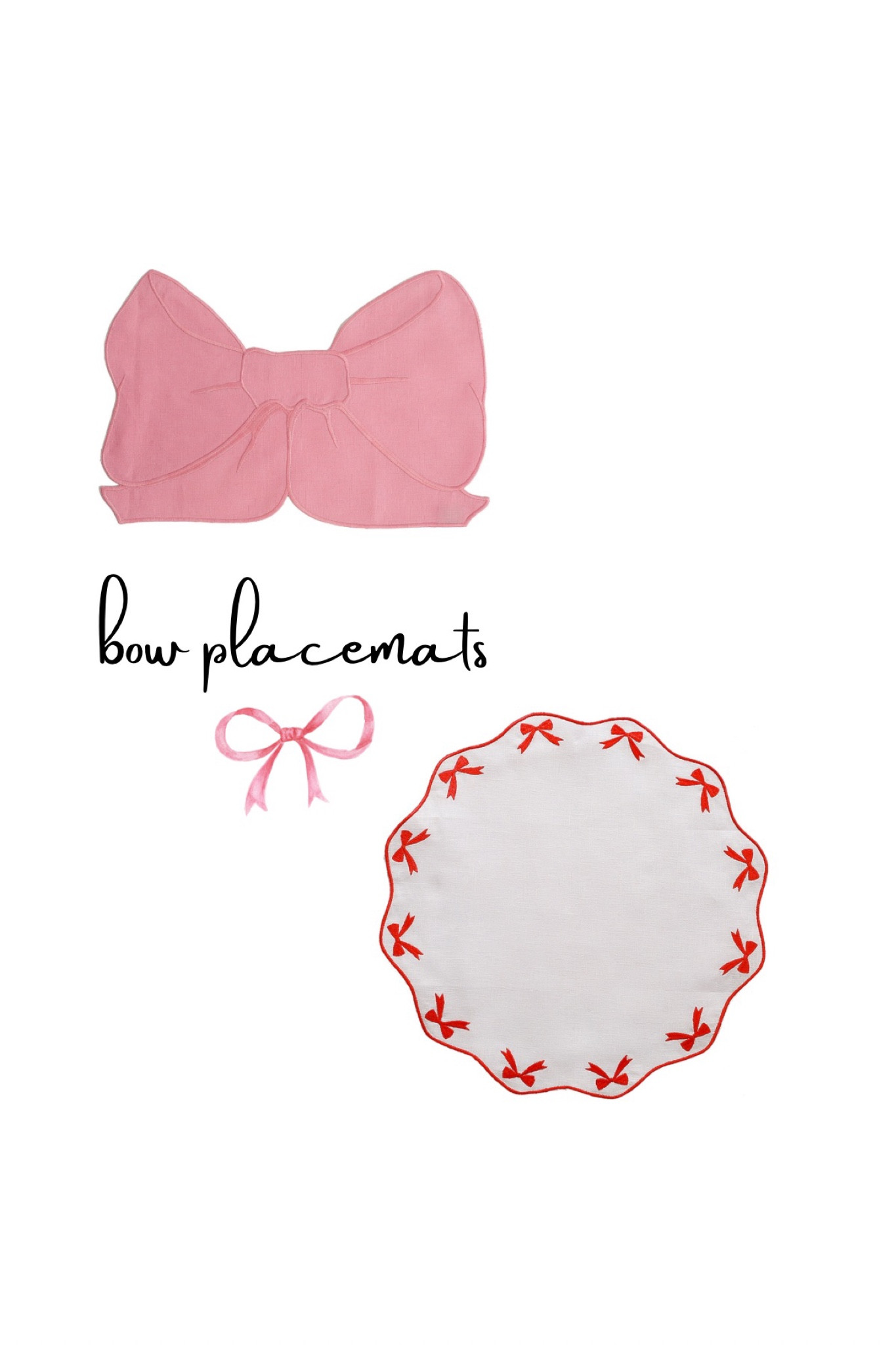 Cutest bow placemats to elevate your dinner parties🎀🧁