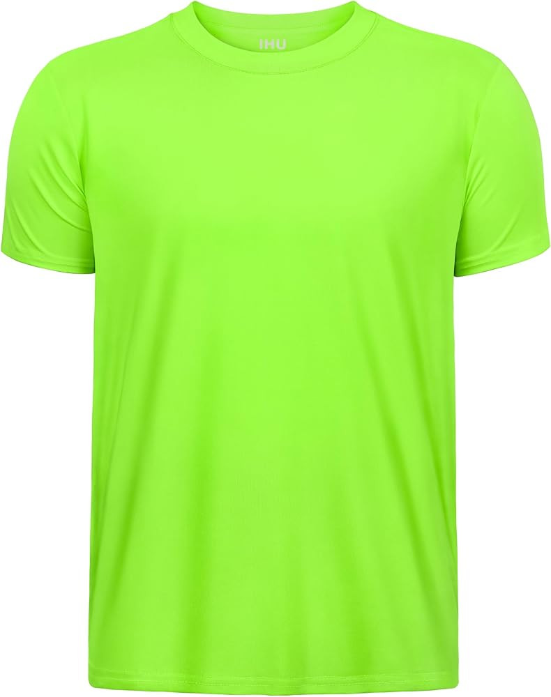 Boys Neon Shirts Dry Fit Athletic T Shirts UPF 50+ Performance Cooling Shirt Short Sleeve Rash Gu... | Amazon (US)