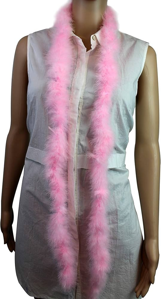Flydreamfeathers 14 Gram 2 Yard-Long Marabou Feather Boa, Dancing Wedding Crafting Party Dress Up... | Amazon (US)